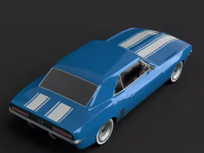 1969 Camaro SS  Low-poly 3D model
