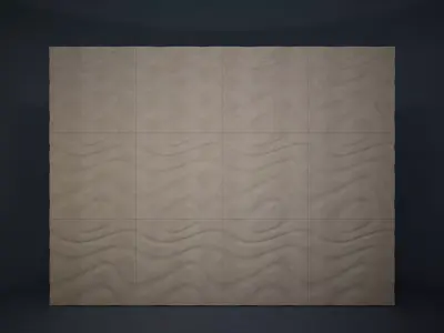 02 RIVESTIMENTO 3D WALL Low-poly 3D model