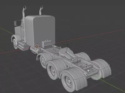 2016 kenworth t800 STL file 3D print model