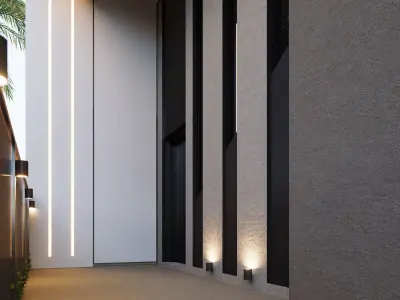 Two modern villas 3D model
