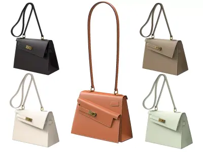 Hermes Kelly Sellier 20 en Desordre Limited Edition 3D Model Pack