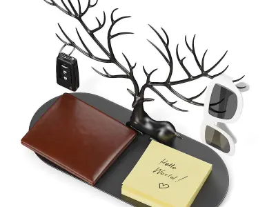 Deer Shaped Hanger 3D model