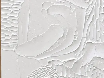 Plaster two square photo frames 138 Low-poly 3D model