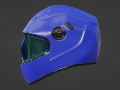 helmet car Low-poly 3D model