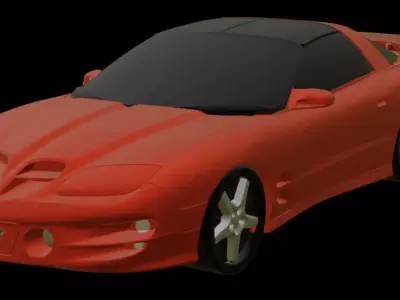 Pontiac Firebird 3D Print Model Ready to Print 3D print model