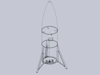 Space-X Starship Hopper Finished Version Printable Model 3D print model