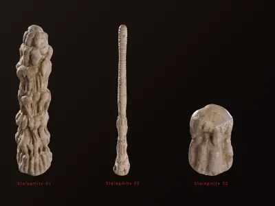 Cave Environment For Unreal Engine 5 Low-poly 3D model