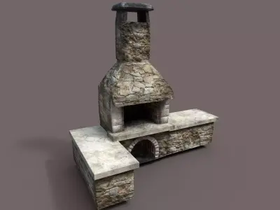 Outdoor Oven Free low-poly 3D model