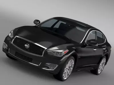 Nissan Fuga Hybrid  Y51 2017 3D model