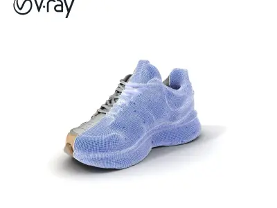 Sneaker Model Pack with Detailed Textures Low-poly 3D model