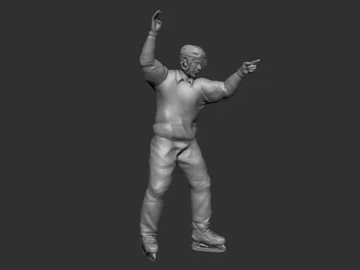 Hockey referee 3D model 3D print model