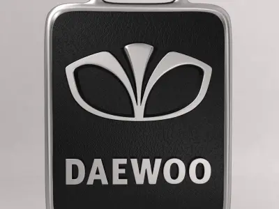 Daewoo car logo keychain 3d model  3D model
