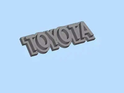 Emblem Toyota WPL C34 FJ40 scale116 RC Car Remove logo wpl c 3D print model