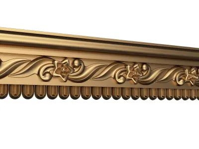 Cornice Decoration Molding 051 Low-poly 3D model
