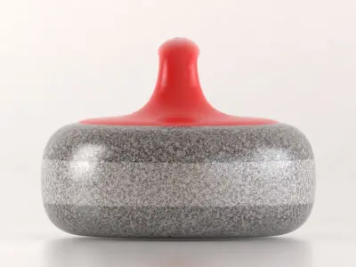 Curling stone 3D model