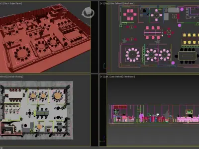 Office 3D Layout Plan 3D model