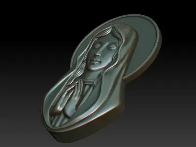 Virgin Mary 7 3D print model