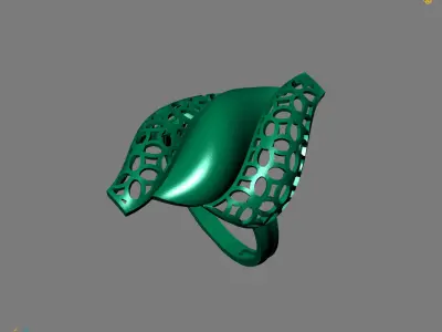 Women Plain Ring Ready STL Models Womens Ring 3d models 3D print model 20