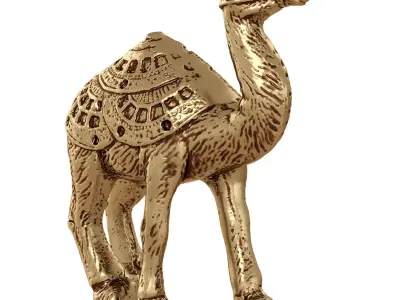 Egyptian figurine of a one-humped camel 2 3D model