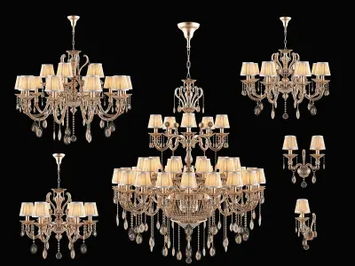 695 Sintesi Osgona Collection of Lamps 3D Model Pack