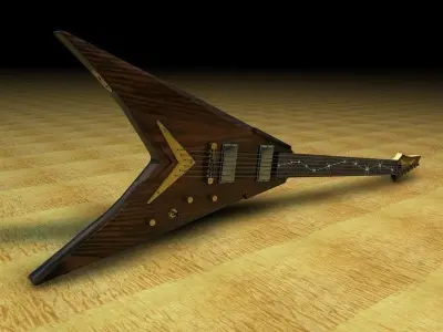 Dean Dave Mustain V 3D model