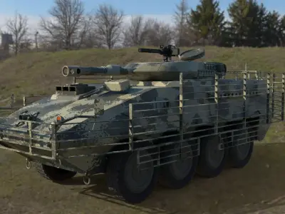 Armoured combat vehicle 3D model