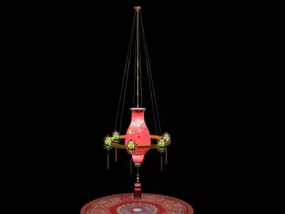 Chinese palace  lantern  3D model purchase