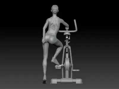 SPINNING CLASS GIRL 4 3D print model