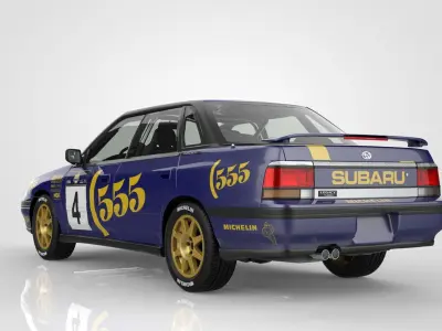Subaru Legacy RS Rally 1990 3D model