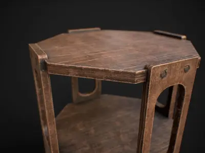 Medieval Coffee Table 3D model