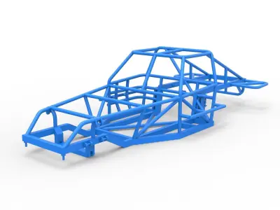 Frame of Australian Super Sedan Scale 1 to 25 3D print model