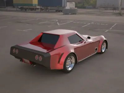 chevrolet corvette c3 concept 3D model