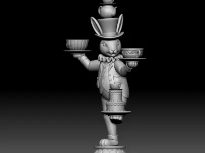 Rabbit - disney - deco - 010 3D print model