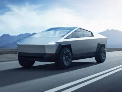 Cybertruck futuristic electric vehicle 3D model