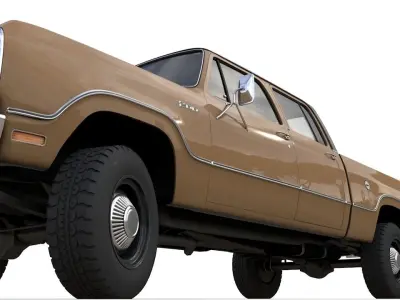 Dodge Power Wagon Crewcab 1976 3D model