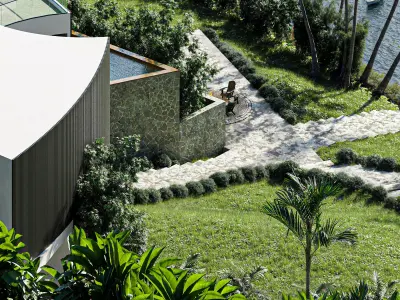 The Lake Villa scene 3D model