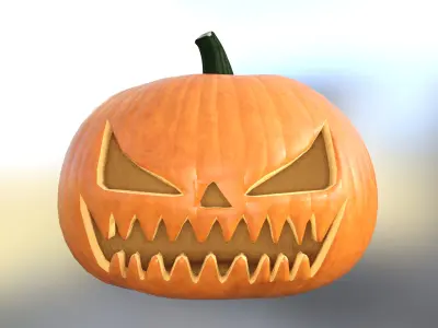 Pumpkin Halloween  Low-poly 3D model