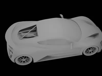 2009 Zenvo St1 High Detail Sports Car 3D Model Clean Topology  3D model