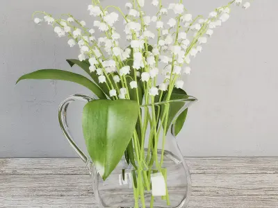 Lilies of the valley 3D model