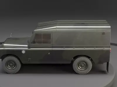 Land Rover Series III Army Van Long Wheel Base 3D model