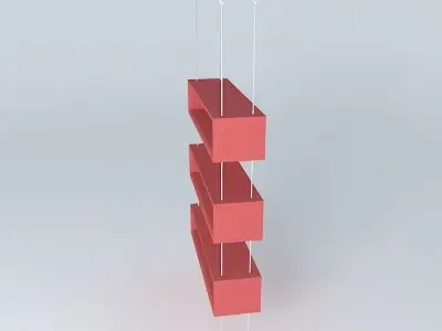 Suspended niches  Steel cables  Ceiling Free 3D model