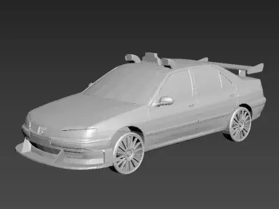 TAXI 2 BY Luc Besson peugeot 406 3D print model