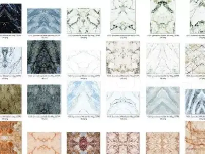 Symmetrical  Marble Textures HQ Texture