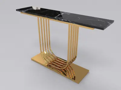 Luxury console table pipa U  3D model