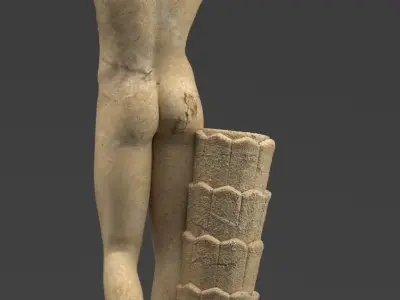 Statue landsdowne athlete 3D model