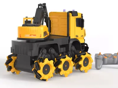 Silvergear Remote Control Excavator Low-poly 3D model
