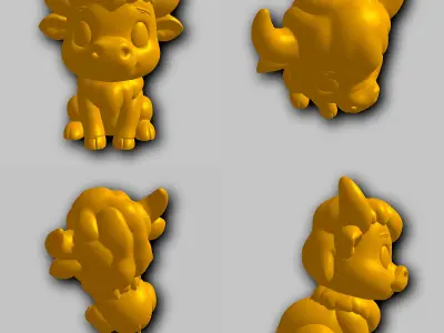 Bison - Kawaii Animals Collection 3D print model