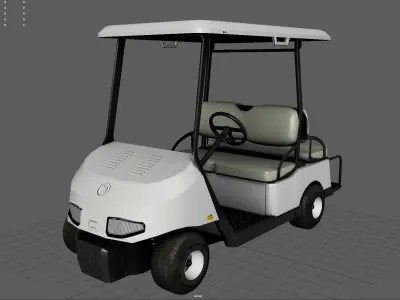 Golf Cart Low-poly 3D model