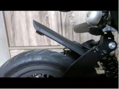 Sporty fender Non-pro and Pro with rear suspension 3D print model