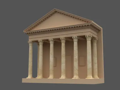 Corinthian Column 3d Model 02 3D model